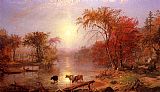 Indian Summer, Hudson River by Albert Bierstadt